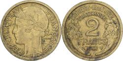 World Coins - France, 2 Francs, Morlon, 1941, Paris, Aluminum-Bronze, , KM:886