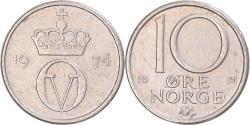 World Coins - Coin, Norway, 10 Öre, 1974