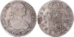 World Coins - Coin, Spain, Charles IV, 2 Reales, 1801, Seville, , Silver, KM:430.2