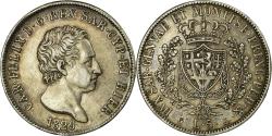 World Coins - Coin, ITALIAN STATES, SARDINIA, Carlo Felice, 5 Lire, 1829, Genoa,