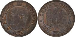 World Coins - Coin, France, Napoleon III, 2 Centimes, 1855, Paris, , Bronze