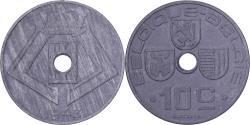 World Coins - Belgium, Leopold III, 10 Centimes, 1943, Brussels, Zinc, , KM:125