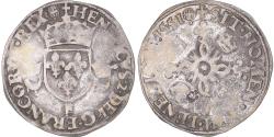 World Coins - Coin, France, Henri II, Douzain aux croissants, 1551, Angers, , Billon