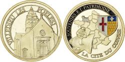 World Coins - France, Medal, Villedieu-les-Poêles - La cité du Cuivre, Gilt iron