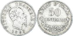 World Coins - Coin, Italy, 50 Centesimi, 1863