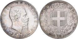 World Coins - Coin, Italy, Vittorio Emanuele II, 5 Lire, 1876, Rome, , Silver, KM:8.4