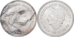World Coins - Netherlands, Juliana, 10 Gulden, 1970, Utrecht, Silver, , KM:195