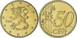 World Coins - Finland, 50 Euro Cent, 2005, Vantaa, , Brass, KM:103