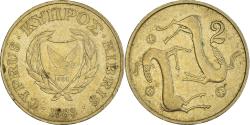 World Coins - Coin, Cyprus, 2 Cents, 1983, , Nickel-brass, KM:54.1
