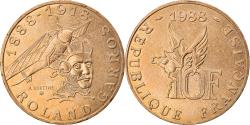 World Coins - Coin, France, Roland Garros, 10 Francs, 1988, Paris, , Aluminum-Bronze