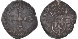 World Coins - Coin, France, Henri III, 1/4 Ecu, 1588, Nantes, , Silver, Sombart:4662