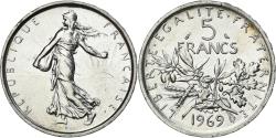 World Coins - Coin, France, Semeuse, 5 Francs, 1969, Paris, , Silver, KM:926