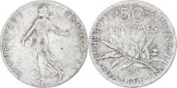 World Coins - France, Semeuse, 50 Centimes, 1916, Paris, , Silver, Gadoury:420