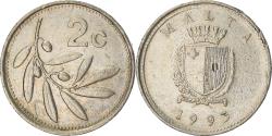 World Coins - Coin, Malta, 2 Cents, 1993, British Royal Mint, , Copper-nickel, KM:94