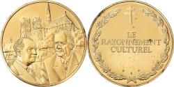 World Coins - France, Medal, Le Rayonnement Culturel, Politics, Society, War, , Vermeil