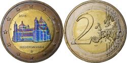 World Coins - Germany, 2 Euro, Niedersachsen, Iridescent, 2014, Hamburg, Bi-Metallic,