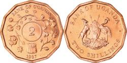 World Coins - Coin, Uganda, 2 Shillings, 1987, , Copper Plated Steel, KM:28