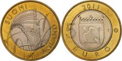World Coins - Finland, 5 Euro, Savonie, 2011, Vantaa, Bi-Metallic, , KM:162