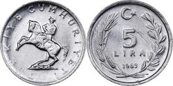 World Coins - Turkey, 5 Lira, 1983, Aluminum, , KM:949.2