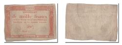 World Coins - Banknote, France, 1000 Francs, 1795, Taizy, EF(40-45), KM:A80, Lafaurie:175