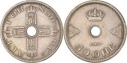 World Coins - Coin, Norway, Haakon VII, 50 Öre, 1949, , Copper-nickel, KM:386