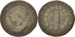 World Coins - Coin, France, 12 deniers françois, 12 Deniers, 1792, Perpignan,