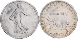 World Coins - France, Franc, Semeuse, 1915, Paris, Silver, , Gadoury:467, KM:844.1