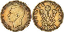 World Coins - Coin, Great Britain, 3 Pence, 1945