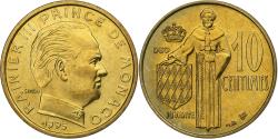 World Coins - Monaco, Rainier III, 10 Centimes, 1995, MDP, Série BU, Aluminum-Bronze