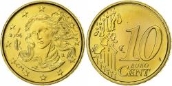 World Coins - Italy, 10 Centimes, 2006, Rome, Nordic gold,