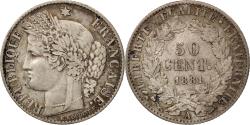 World Coins - Coin, France, Cérès, 50 Centimes, 1881, Paris, , Silver, KM:834.1