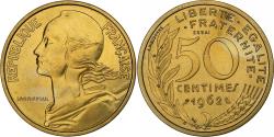 World Coins - France, 50 Centimes, Marianne, 1962, MDP, ESSAI, Aluminum-Bronze,