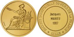 World Coins - France, Medal, Société Industrielle du Nord de la France, Lille, 1987, Gilt