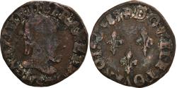 World Coins - Coin, France, Henri III, Double Tournois, 1587, Troyes, , Copper