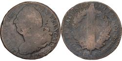 World Coins - France, 2 Sols, 2 sols français, 1793, Strasbourg, Bronze,