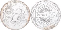 World Coins - France, 10 Euro, Mickey Sur le Pont d'Avignon, 2018, Monnaie de Paris, Silver