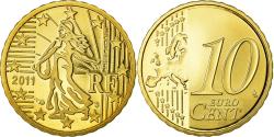 World Coins - France, 10 Euro Cent, 2011, BE, , Brass, KM:1410
