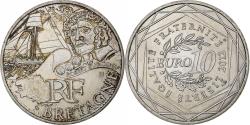 World Coins - France, 10 Euro, Bretagne, Robert Surcouff, 2012, Paris, Silver,