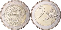 World Coins - GERMANY - FEDERAL REPUBLIC, 2 Euro, 10 ans de l'Euro, 2012, Stuttgart,