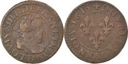 World Coins - Coin, France, Louis XIII, Double tournois, buste enfantin au col fraisé, Double