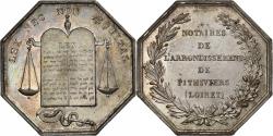 World Coins - France, Token, Notaires de l'Arrondissement de Pithiviers, Loiret, Silver