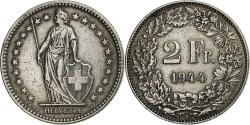World Coins - Switzerland, 2 Francs, 1944, Bern, Silver, , KM:21