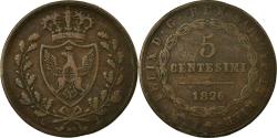 World Coins - Coin, ITALIAN STATES, SARDINIA, Carlo Felice, 5 Centesimi, 1826, Genoa