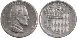 World Coins - Coin, Monaco, 1/2 Franc, 1965, , Nickel, KM:E52, Gadoury:149