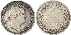 World Coins - Coin, France, Louis-Philippe, 5 Francs, 1831, Lyon, , Silver, KM:735.4