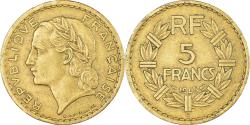 World Coins - Coin, France, Lavrillier, 5 Francs, 1945, Castelsarrasin,