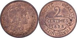 World Coins - France, 2 Centimes, Dupuis, 1898, Paris, Bronze, , Gadoury:107, KM:841