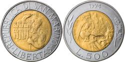 World Coins - Coin, San Marino, 500 Lire, 1994, Rome, , Bi-Metallic, KM:314
