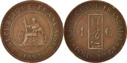 World Coins - Coin, FRENCH INDO-CHINA, Cent, 1892, Paris, , Bronze, KM:1, Lecompte:43