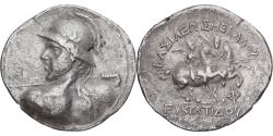 Ancient Coins - Baktrian Kingdom, Eukratides I, Tetradrachm, 170-145 BC, Silver,